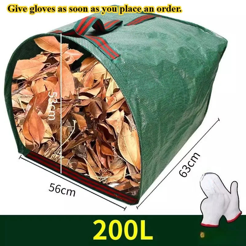 Garden gardening thickened defoliation bags weeds leaves branches collection bags large capacity garbage storage bags waterproof