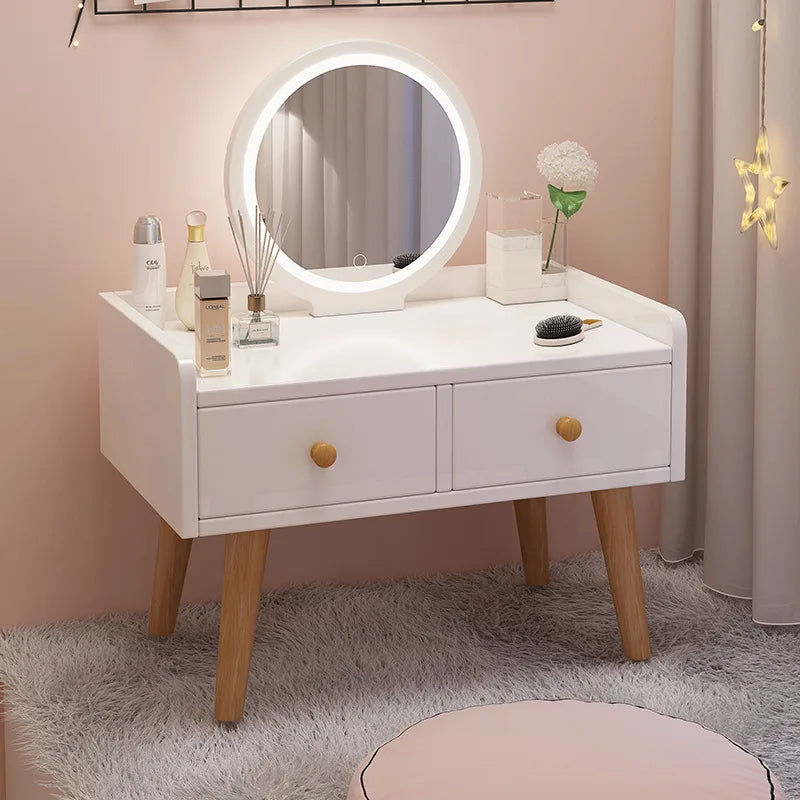 bay window dressing table sitting on the floor makeup dressing cabinet small table bedroom