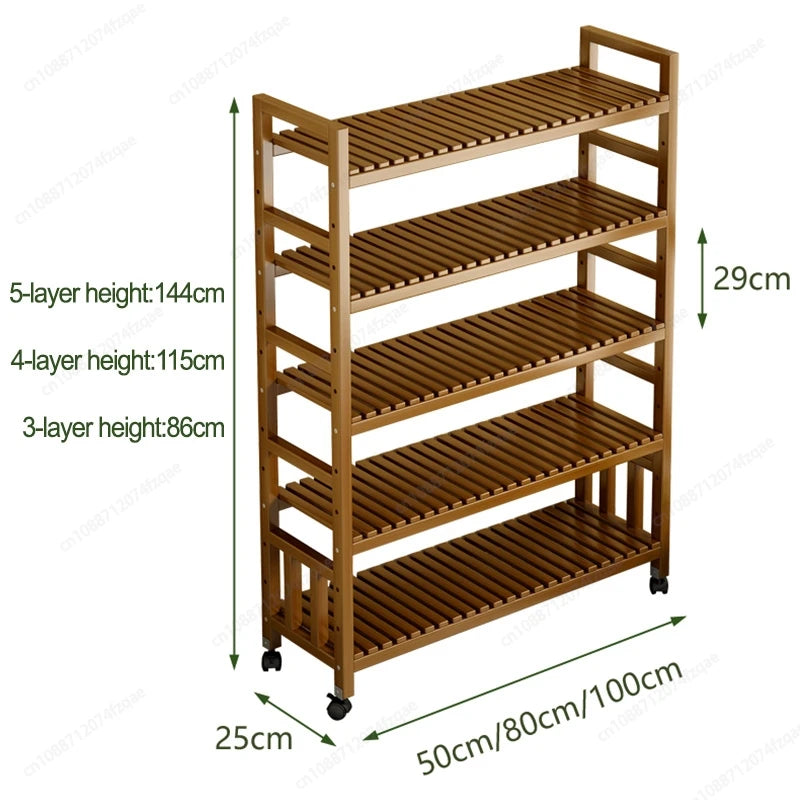 Indoor balcony plant stand flower rack simple movable garden flower pot storage rack