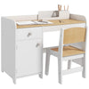 Kids Desk and Chair Set for 3-6 Years with Storage Drawer, Study Table and Chair for Children - White